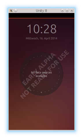  Unity8 als Smartphone-Shell ...(Screenshot: Golem.de)